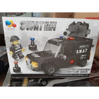 (CÓ SẴN) Lắp ráp mô hình xe 22013 SWAT ANTI TERRORISM BLASTING CAR