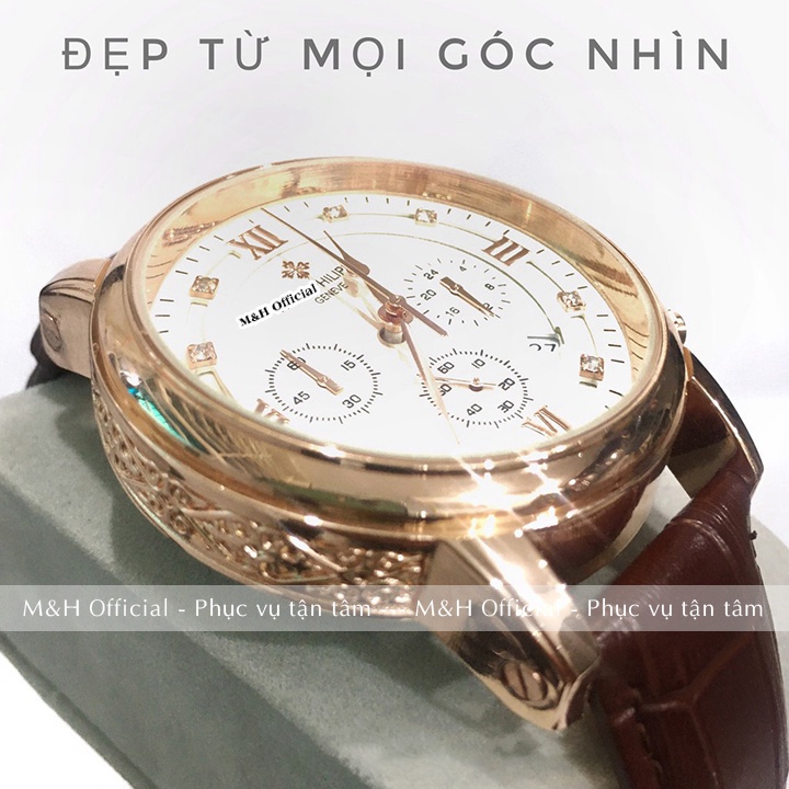 Đồng hồ đeo tay nam Pattek Phillipe 6685 dây da cao cấp, chạy 6 kim, thời trang sang trọng đẹp giá rẻ [Tặng thêm pin] | BigBuy360 - bigbuy360.vn