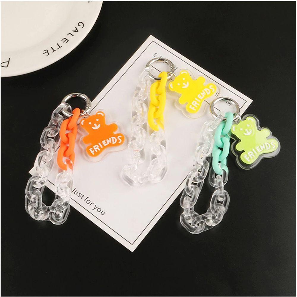 Móc Khóa Dây Xích Dạng Hở Trong Suốt Trang Trí Túi Xách / Balo