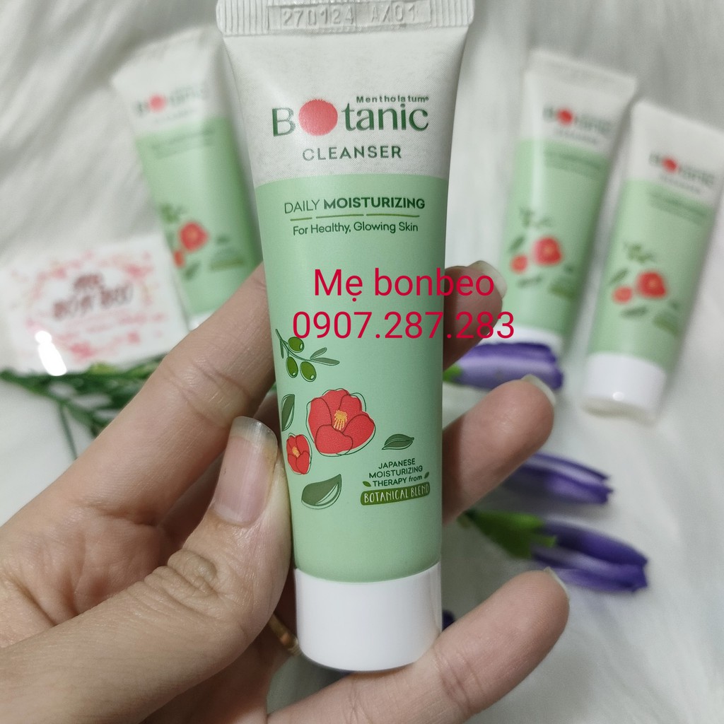 Gel rửa mặt chiết xuất hệ thực vật Mentholatum Botanic Cleanser