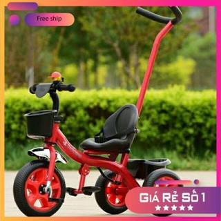 [Freeship - Xả Kho]  Xe đạp ba bánh có cán đẩy hàng cao cấp cho bé