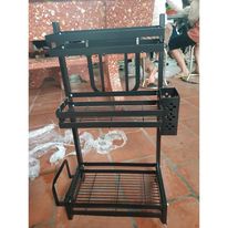 KỆ BẾP GIA VỊ ❤️MIỄN PHÍ SHIP❤️ Giá Đựng Đồ Nhà Bếp Đa Năng Sơn Đen Tĩnh Điện