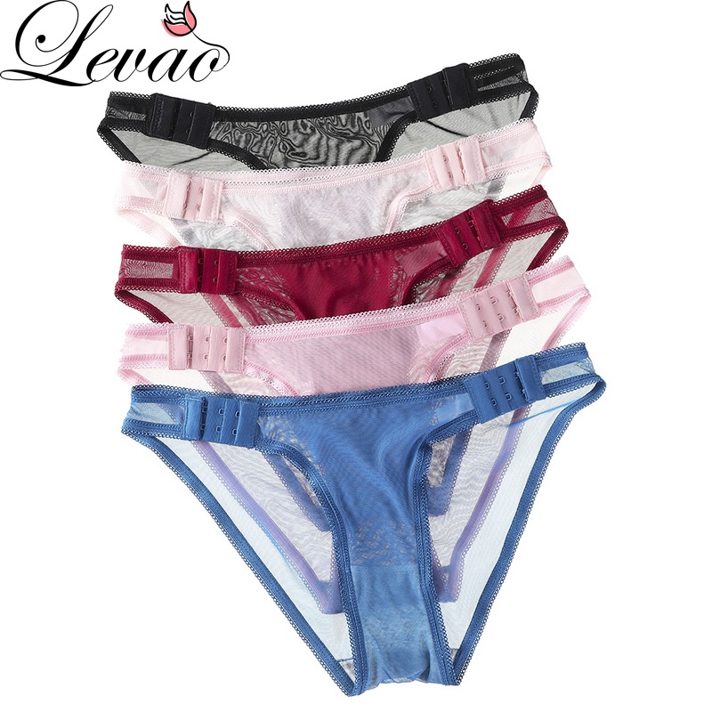 Quần Lót Levao Vải Lưới Xuyên Thấu Lưng Thấp Gợi Cảm Cho Nữ