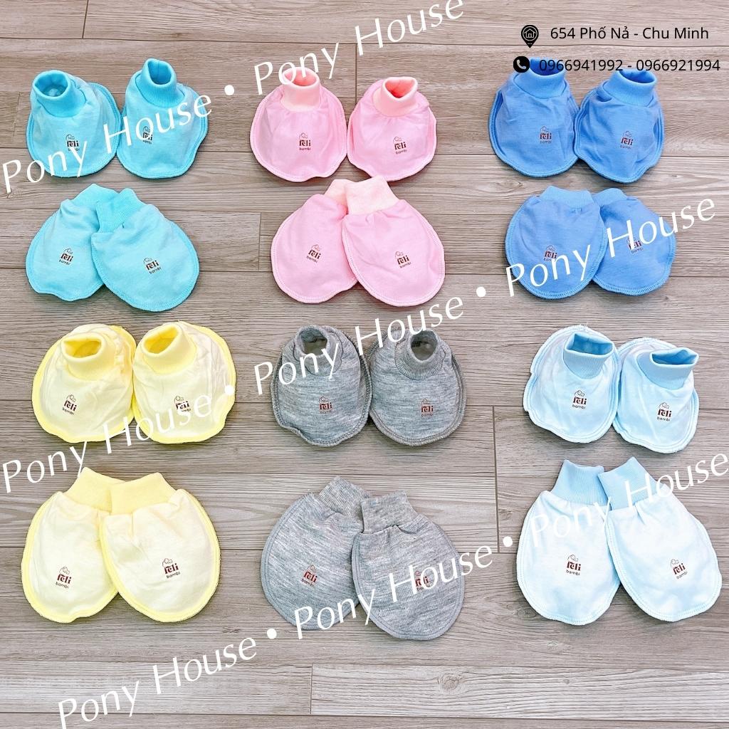 Bao Tay Chân Feli Bambi Chất Cotton Mềm Dạng Ống Bo Dày Dặn Cho Bé Sơ Sinh (Loại 1)