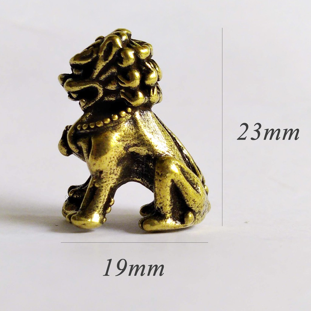 Sư tử hí cầu mini bằng đồng giá rẻ làm phụ kiện tiểu cảnh, phụ kiện bàn trà, trang trí bonsai | BigBuy360 - bigbuy360.vn