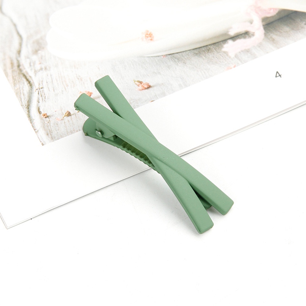 Kẹp Tóc Nhựa Màu Trơn Dễ Thương Cho Bé Gái