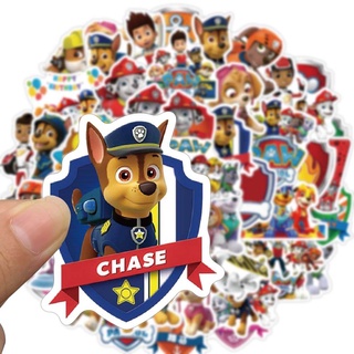 Bộ 50 miếng dán hoạt hình PAW Patrol chống thấm nước trang trí mũ bảo hiểm Laptop xe đạp