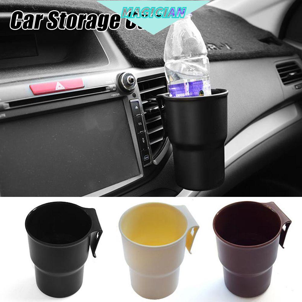 Giá giữ cốc/ thùng rác mini bằng nhựa có kẹp gắn lỗ thông gió cho xe hơi đa năng tiện dụng