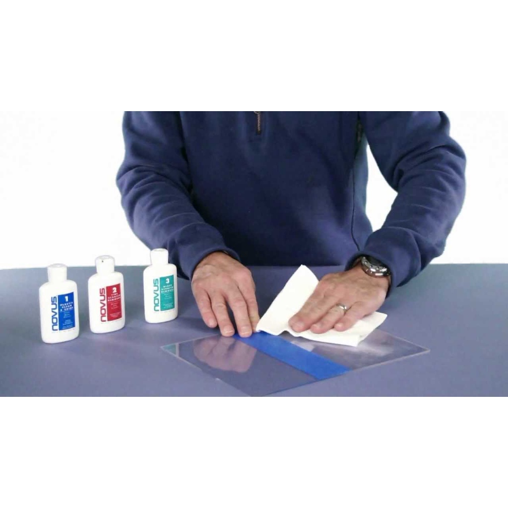 Dung dịch đánh bóng NOVUS 7100 Plastic Polish  Chai nhỏ Kit 100ml