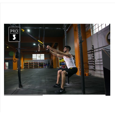 Dây kháng lực tập gym TRX P3, dây treo kháng lực đa năng tập Gym chính hãng TOPBODY-DTREO01