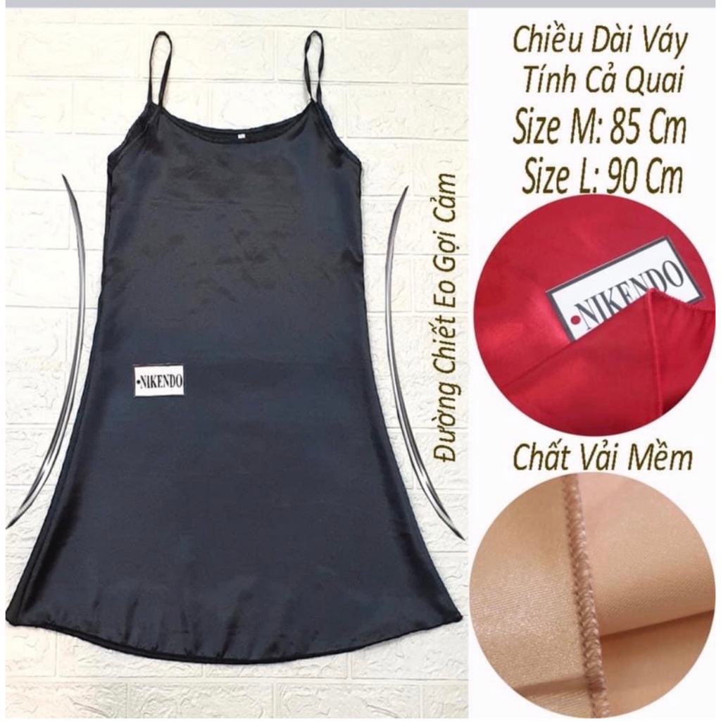 Váy ngủ 2 dây Cao Cấp siêu SEXY, Váy lụa satin Contica mềm mịn, quyến rũ - CONTICA CLOTHING | BigBuy360 - bigbuy360.vn