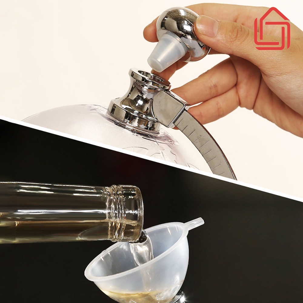 Bình đựng hình quả địa cầu trong suốt phong cách Hoàng Gia