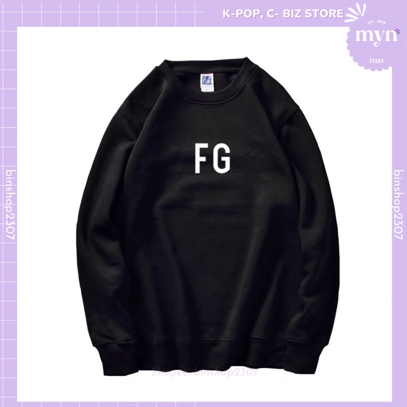 Áo Sweater Nỉ Dài Tay Giống FG Suga  Chất Đẹp Đủ Size
