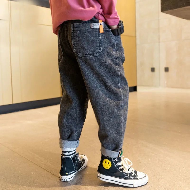 Quần Jean cho bé trai,Quần JeansThêu Hình Thời Trang Cho Bé Trai 5 Tuổi 15-55KG