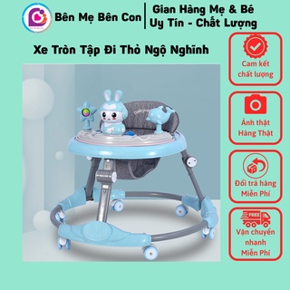 Xe tập đi cho bé, xe tròn tập đi hình Thỏ - Đoremon - Heo đáng yêu cho bé có nhạc và đồ chơi