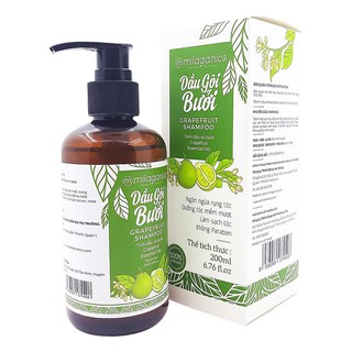 Dầu gội bưởi - ngăn ngừa rụng tóc, kích thích mọc tóc milaganics