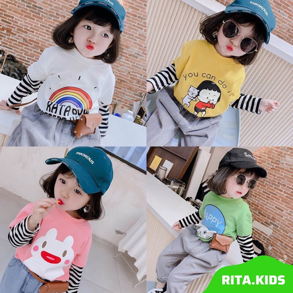 Áo tay dài bé gái cotton SG chuẩn loại 1 siêu xinh
