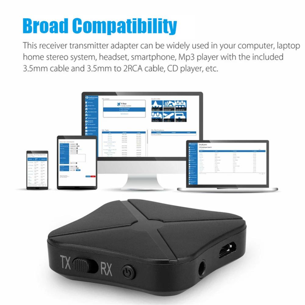 Thiết Bị Truyền Nhận Tín Hiệu Bluetooth 4.2 2 Trong 1 Giắc Cắm 3.5MM AUX E8N9