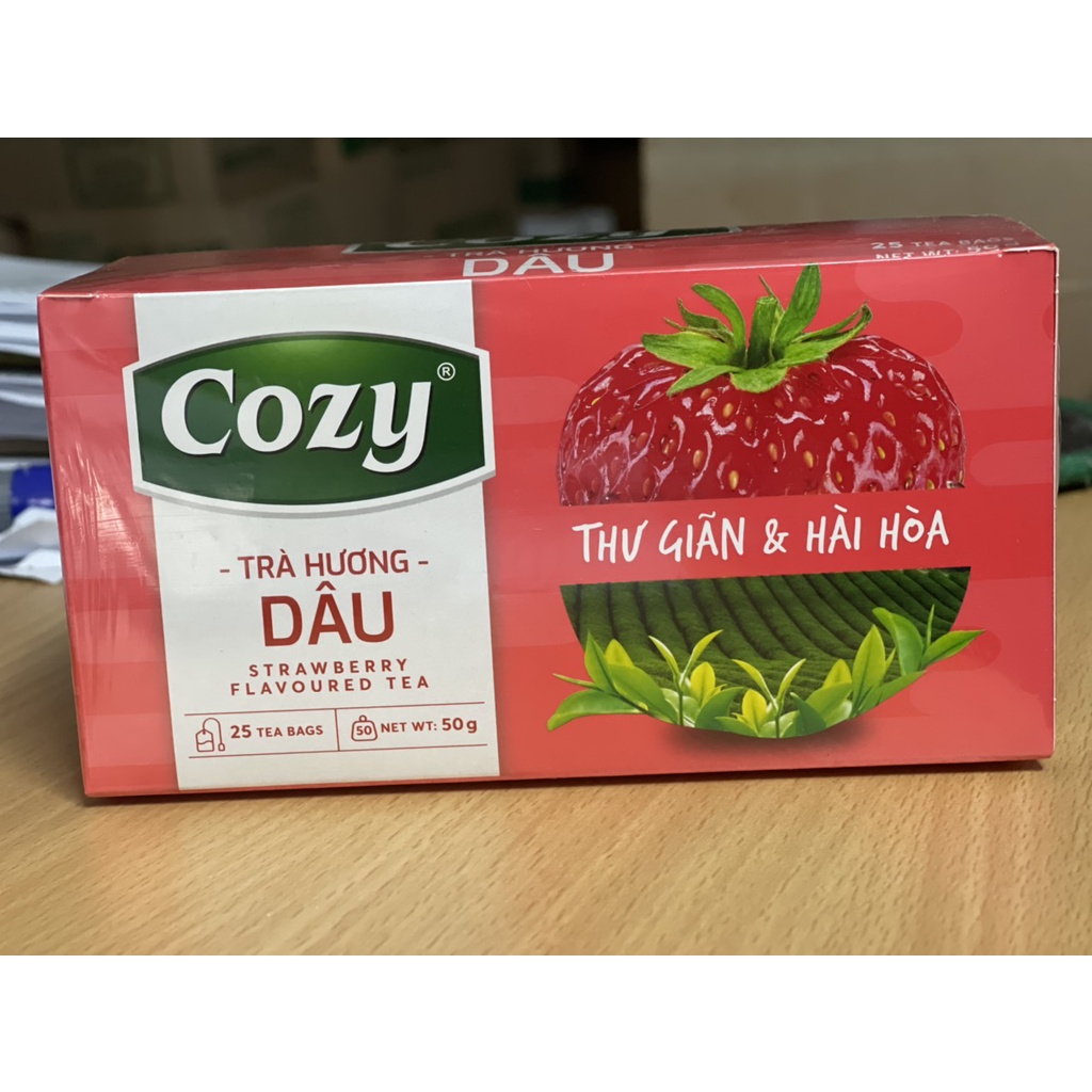 Trà túi lọc COZY Dâu 50g - 2gx25 gói - [TIỆN LỢI] - SP000488 - Nguyên liệu trà sữa HIỆP PHÁT