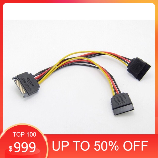 Cáp chia nguồn sata 1 ra 2 dài 20cm