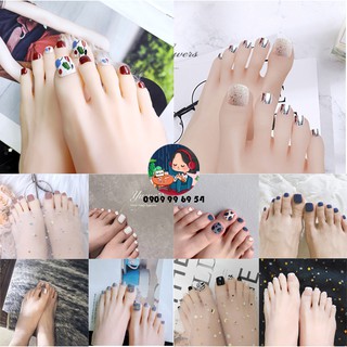 Bộ Móng Chân [Tặng Keo Và Dụng Cụ - 10 Size Đủ Kích Cỡ Cho Các Ngón Chân] BST