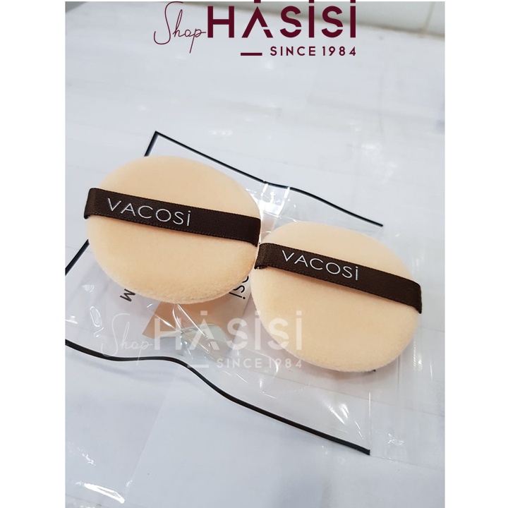 BỊCH 2 BÔNG PHẤN KHÔ TRÒN NHỎ VACOSI BP01