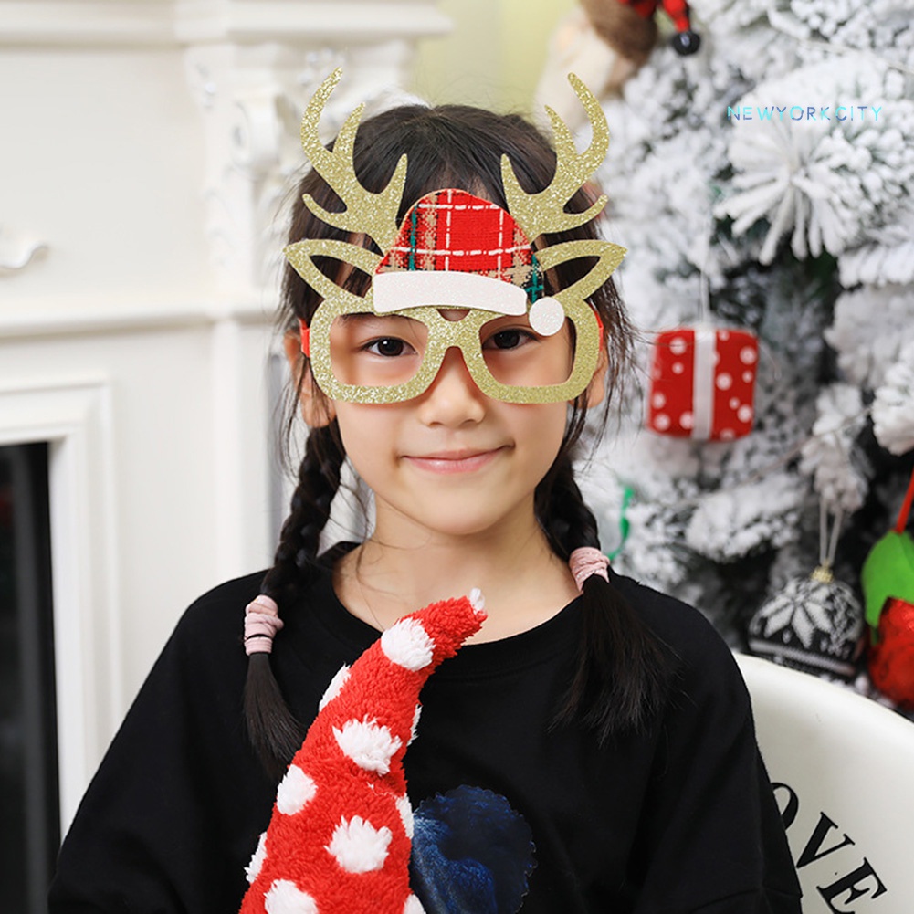 Kính Gắn Sừng Hươu Hoạt Hình Phong Cách Giáng Sinh