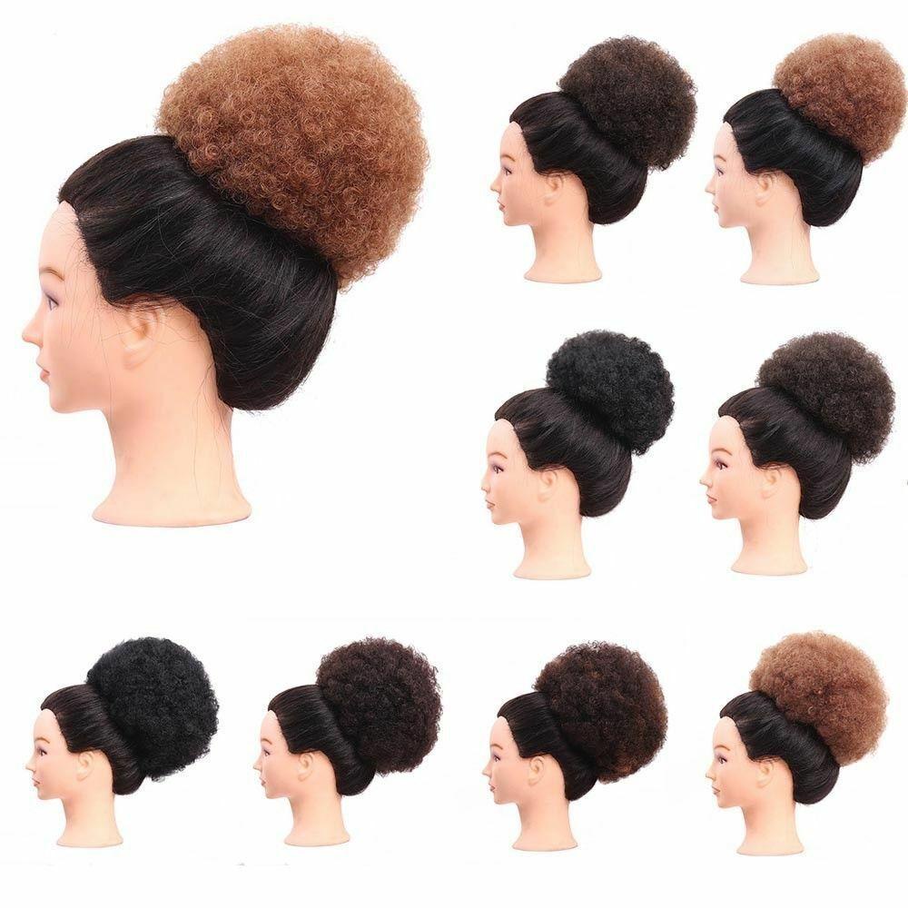 AROMA Búi Tóc Giả Xoăn Tự Nhiên Bằng Sợi Tổng Hợp