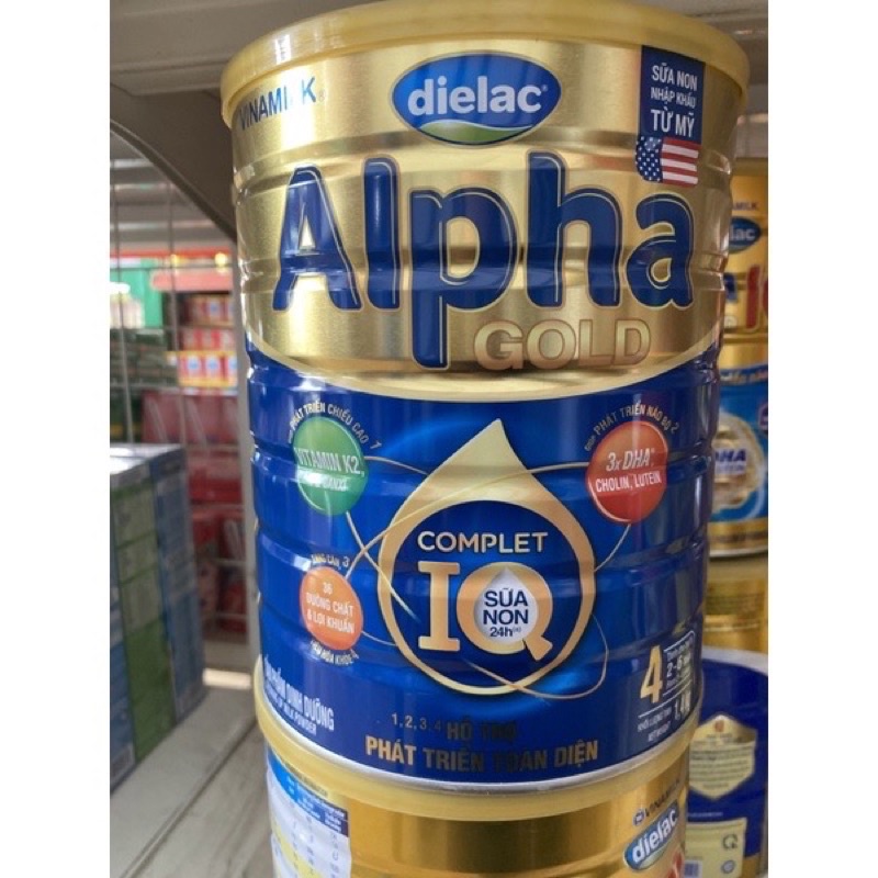 Sữa Dielac Alpha Gold IQ 4 (từ 2-6 tuổi) HT 1400gr (mẫu mới)