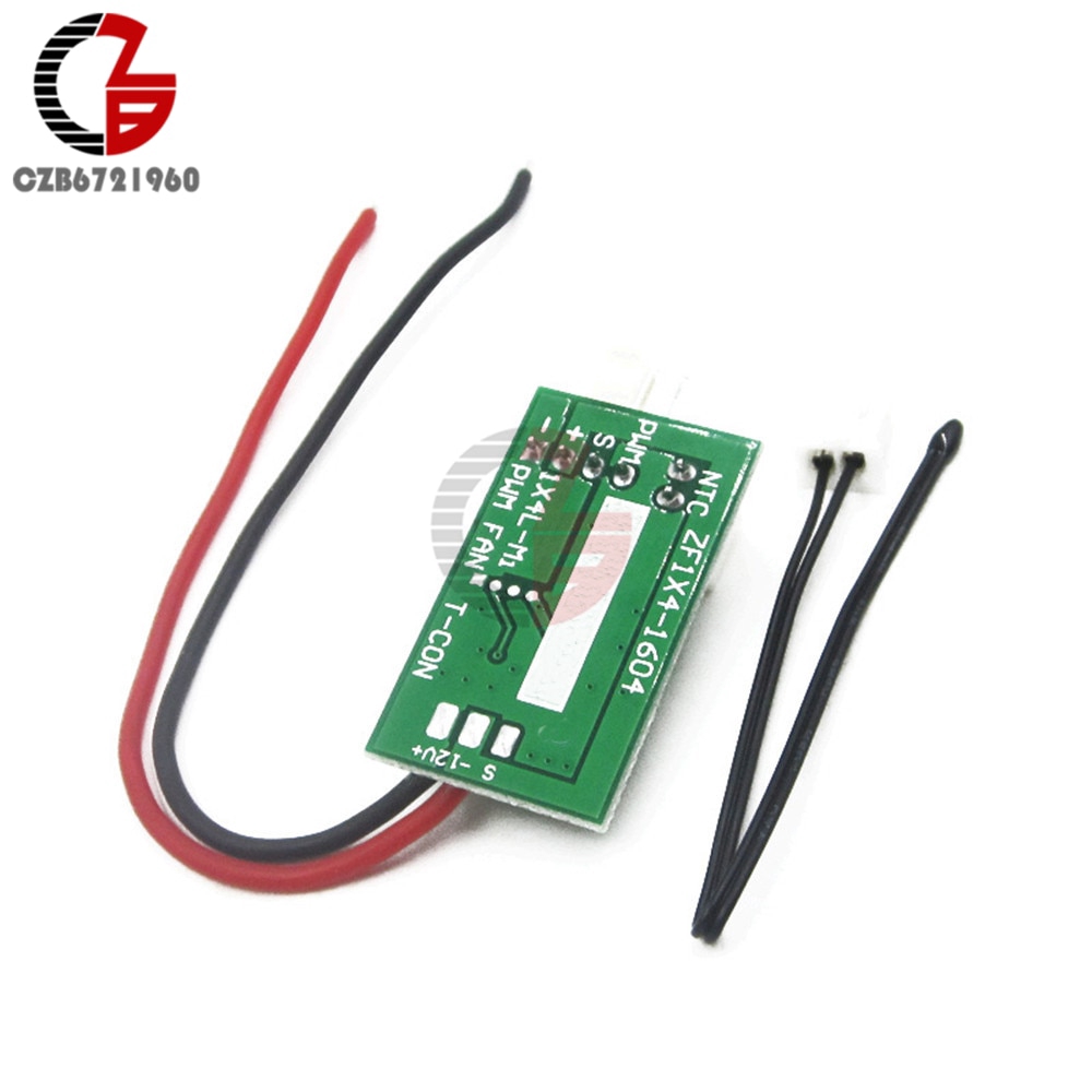 PWM DC Motor Speed Controller 12V CPU Fan Temperature Speed Control Switch 4 Wire Thermostat Thermal Control Meter Detector | BigBuy360 - bigbuy360.vn
