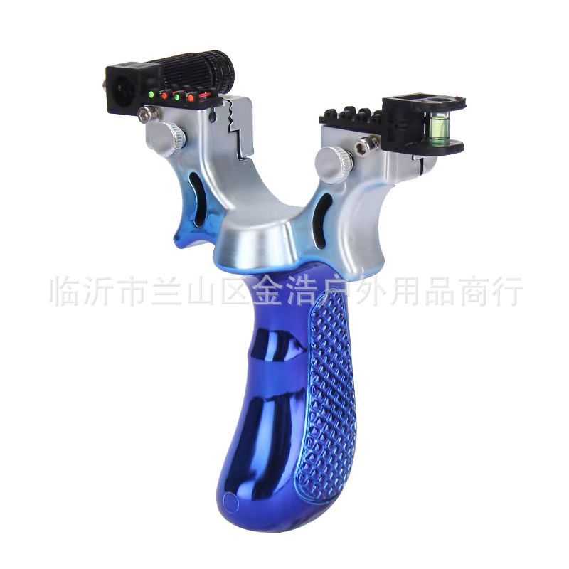 Ná Cao Su 98K Màu Xanh - Kèm Tia Laze định hướng - Tăng 3 Dây Thun Cao Cấp - Ná Cao Su Nhựa ABS Sang Trọng, Chắc Chắn