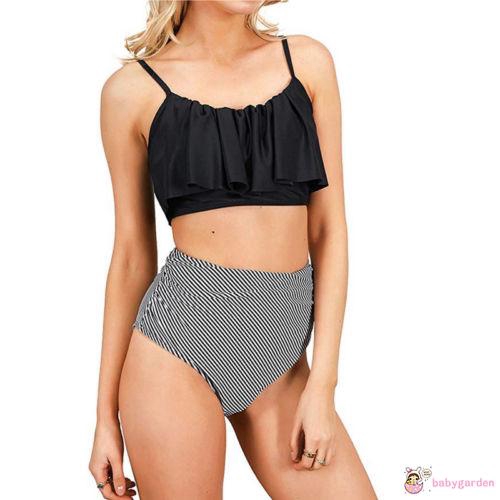 Bộ bikini liền thân in hoa cho mẹ và bé