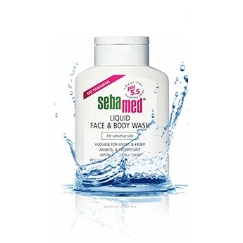 Sữa tắm và rửa mặt giảm ngứa Sebamed Liquid Face Body Wash pH5.5