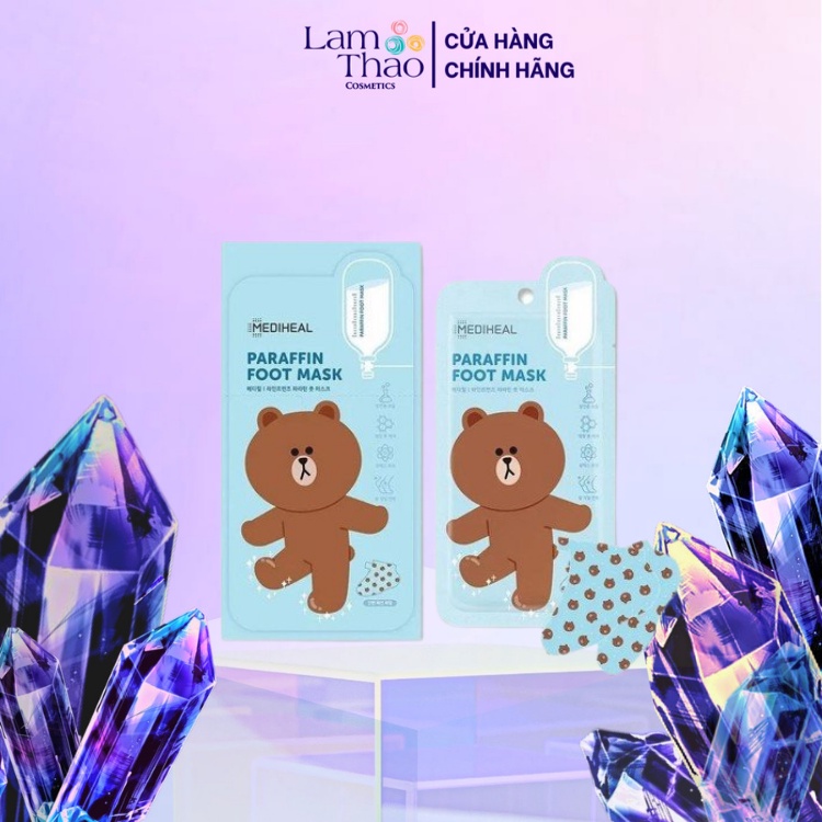 Mặt Nạ Dưỡng Da Chân Mediheal Line Friends Paraffin Foot Mask