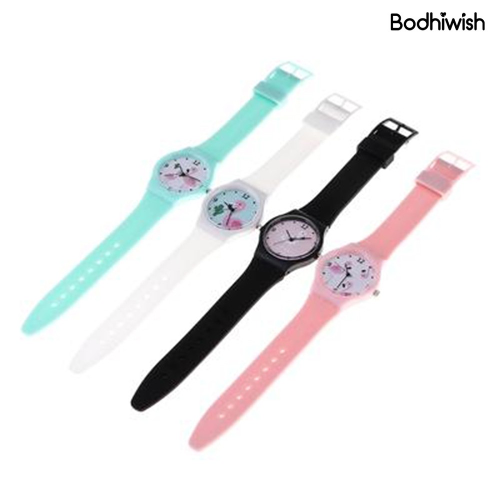 Đồng Hồ Đeo Tay Dây Nhựa Hình Chim Hồng Hạc Dễ Thương Cho Bé | BigBuy360 - bigbuy360.vn