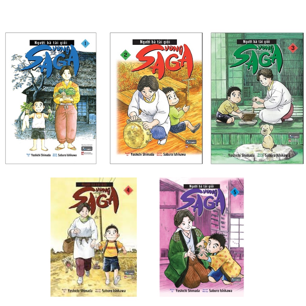 Sách - Combo 5 tập Người Bà Tài Giỏi Vùng Saga từ tập 1-5 az