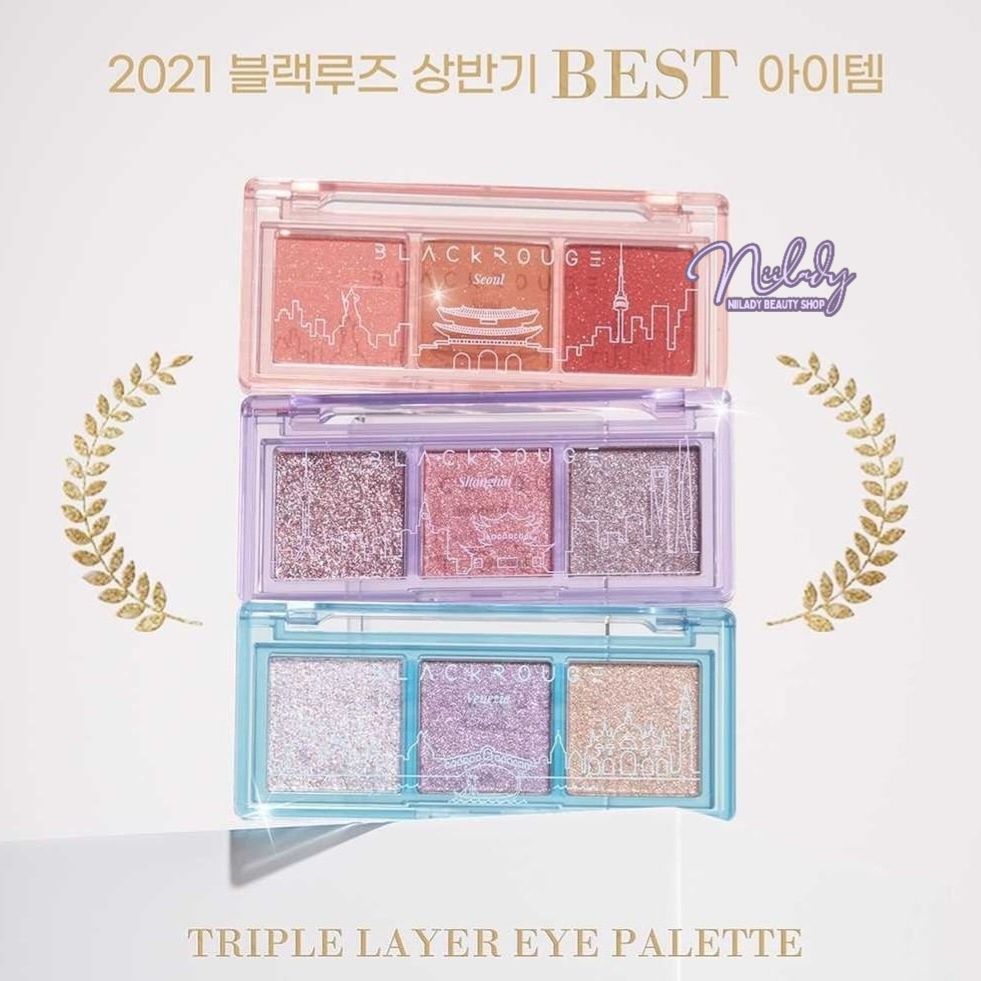 Bảng mắt Black Rouge Triple Layer Eye Palette