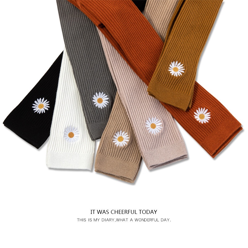 Quần Legging Dài Thêu Hoa Thời Trang Xuân Thu Cho Bé Gái