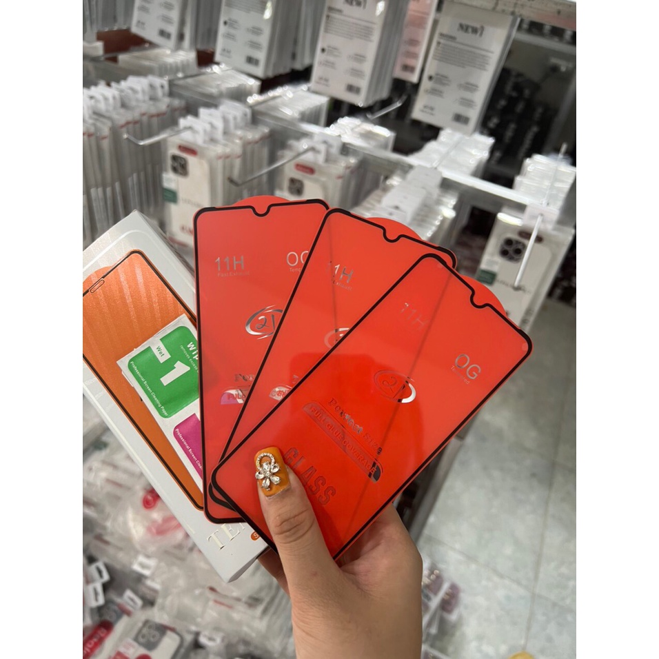Kính cường lực Oppo Reno 8 pro 8z 7 7z 6 6z 5 4 3 2f A17 A17K A16 A16K A15 A15s A54 A55 A57 A77s A76 A95 A96 A94 F11 A9