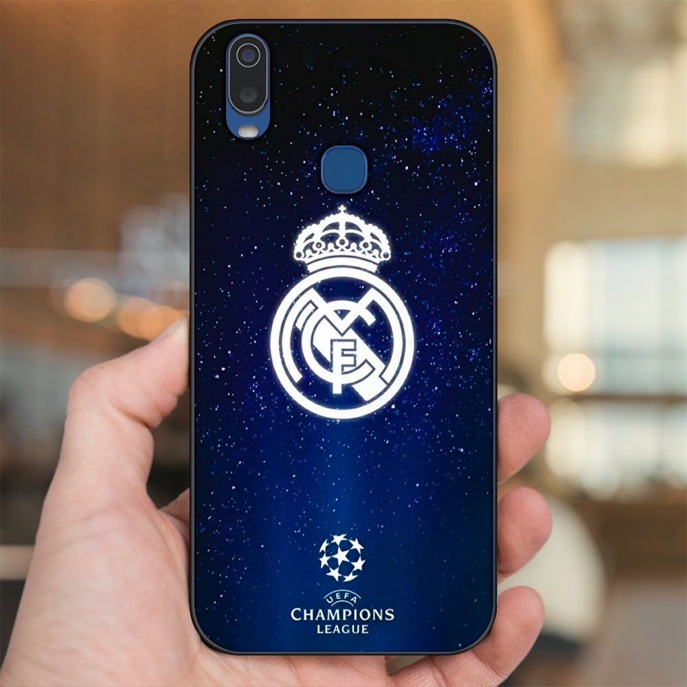 Ốp lưng Vivo Y11 viền đen in hình Real Madrid