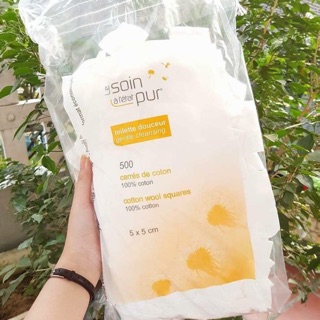 BÔNG TẨY TRANG TETRA LE SOIN LARETAT PUR 500 MIẾNG