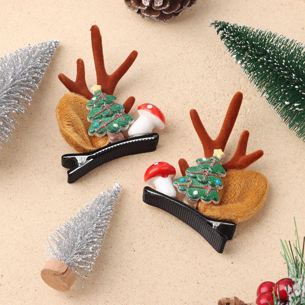 Set 2 Kẹp Tóc Phong Cách Giáng Sinh Dành Cho Nữ
