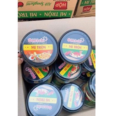 Thùng 12 hộp 105gr mì trộn OMACHI Spagetti/ Phô mai Trứng muối siêu đỉnh