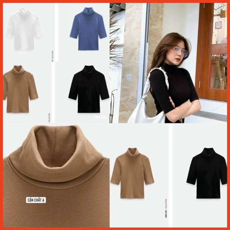CỰC ĐỈNH- ÁO LEN TĂM CỔ LỌ TAY LỠ