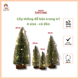 Cây thông mini để bàn, phụ kiện Noel