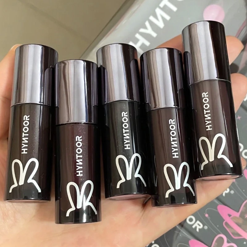 Hyntoor lip glaze 005 màu trà sữa son bùn thủy tinh trong suốt son bóng