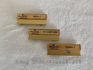 Combo 5 bảng tên nhân viên(hàng đặt in logo và tên theo yêu cầu)