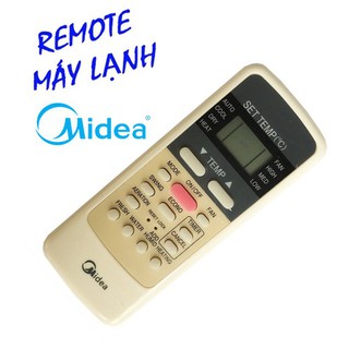 Điều Khiển Điều hoà Midea remote máy lạnh Midea nút hồng