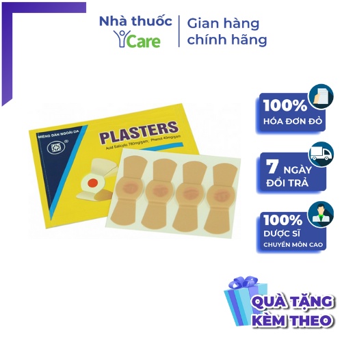 [QUÀ TẶNG] Túi 4 miếng dán mụn cóc, mụn cơm, mắt cá chân Plaster