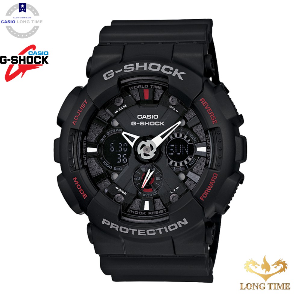 Đồng hồ Nam Casio G-shock GA-120-1ADR Chính hãng - Chống nước 20 ATM - Tuổi thọ pin 7 năm bảo hành quốc tế 12 tháng | BigBuy360 - bigbuy360.vn